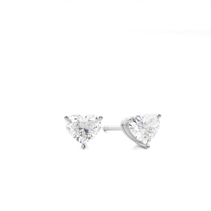 Heart Diamond Earrings