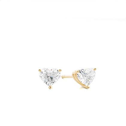 Yellow Gold Diamond Earrings