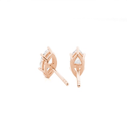 Prong-Einstellung Diamant-Ohrstecker