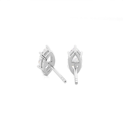 Prong-Einstellung Diamant-Ohrstecker