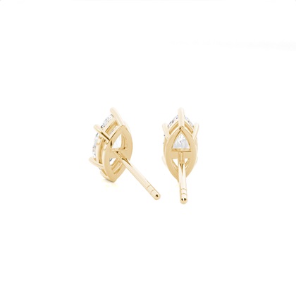 Prong-Einstellung Diamant-Ohrstecker