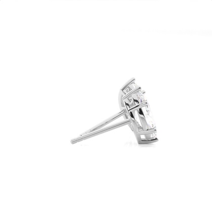 Prong-Einstellung Diamant-Ohrstecker