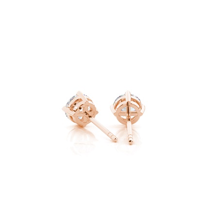 Prong-Einstellung Moissanit-Ohrstecker