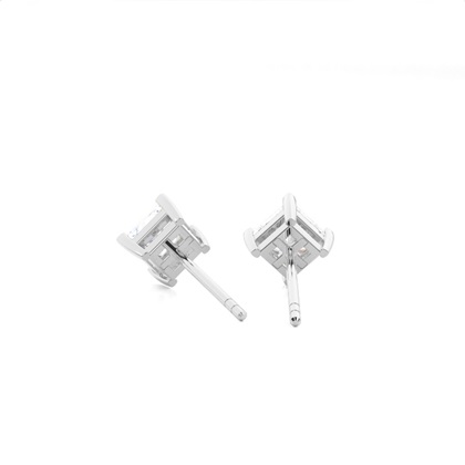 Princess Cut Diamond Earrings 