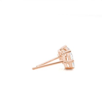 Prong-Einstellung Diamant-Ohrstecker