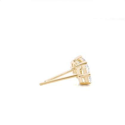 Prong-Einstellung Diamant-Ohrstecker