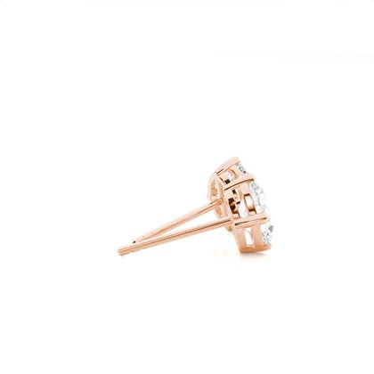 Prong-Einstellung Diamant-Ohrstecker