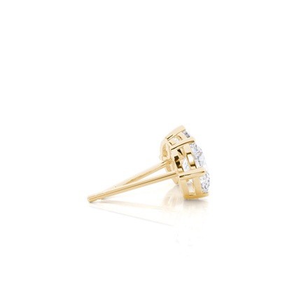 Oval Moissanite Diamond Earrings 