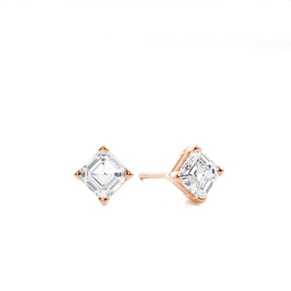 Rose Gold Diamond Earrings
