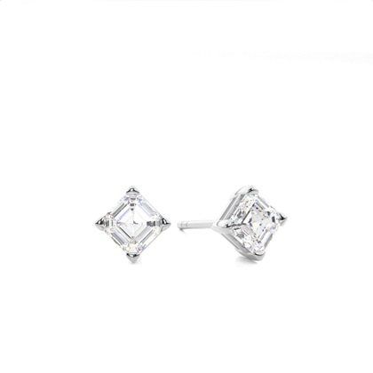 Asscher Cut Diamond Earring