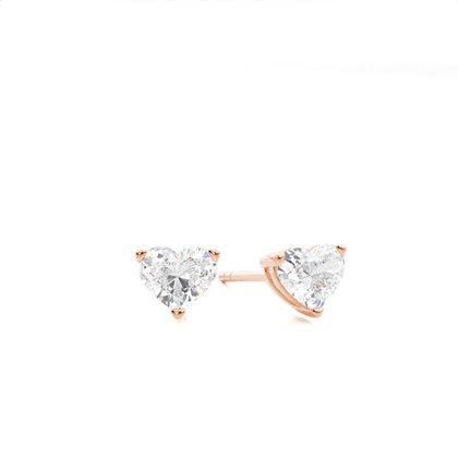 Heart Diamond Earrings