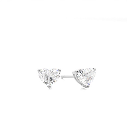 Heart Diamond Earrings