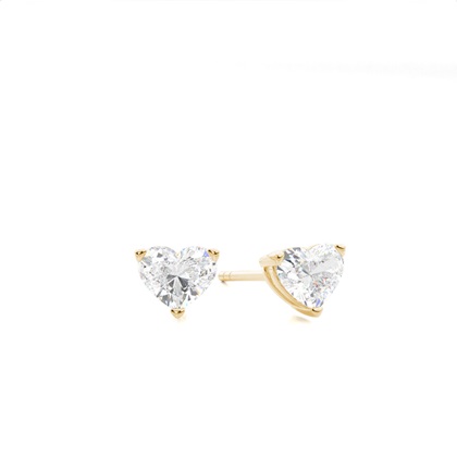 Yellow Gold Diamond Earrings