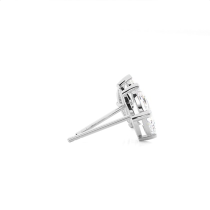 Prong-Einstellung Diamant-Ohrstecker