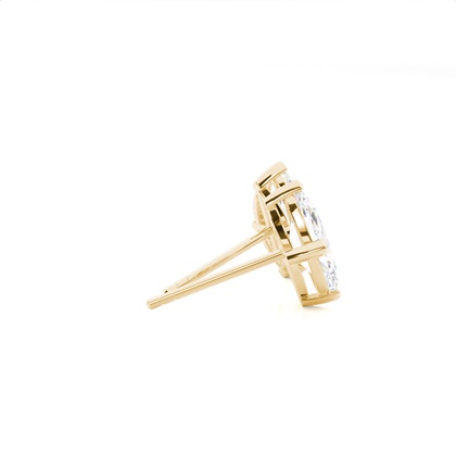 Prong-Einstellung Diamant-Ohrstecker