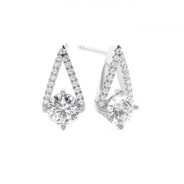 Prong Setting Diamond Stud Earrings