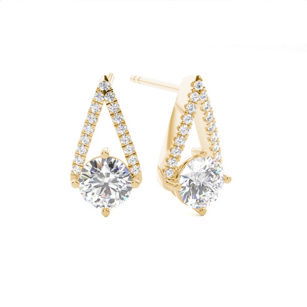 Prong Setting Diamond Stud Earrings