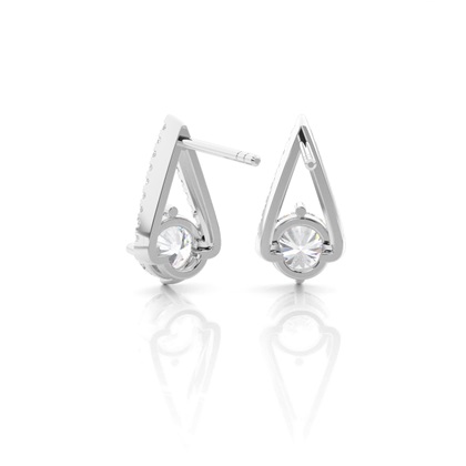 Prong Setting Moissanite Stud Earrings