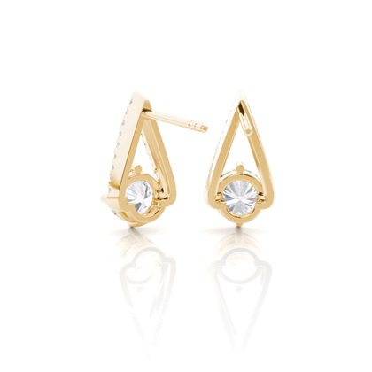 Prong Setting Moissanite Stud Earrings