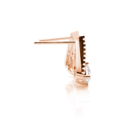 Rose Gold Moissanite Earrings