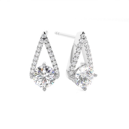 Prong Setting Diamond Stud Earrings