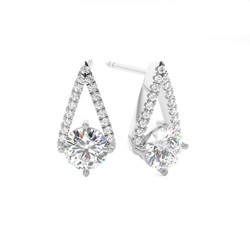 Prong Setting Diamond Stud Earrings