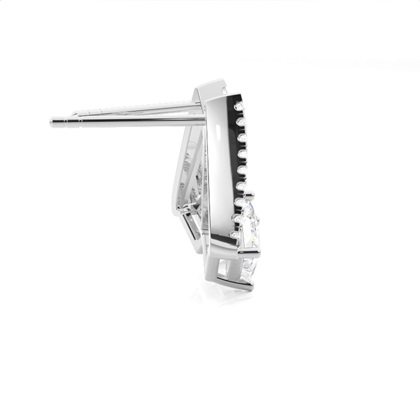 Prong-Einstellung Diamant-Ohrstecker