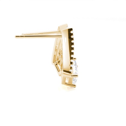 Prong-Einstellung Diamant-Ohrstecker