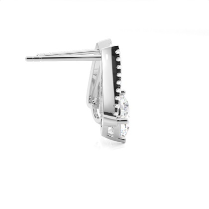 Prong-Einstellung Diamant-Ohrstecker