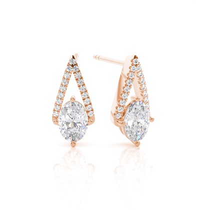 Prong Setting Moissanite Stud Earrings