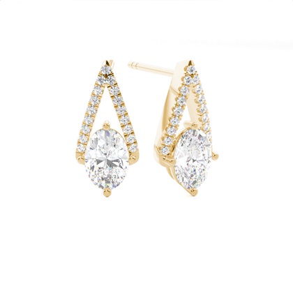 Prong Setting Diamond Stud Earrings