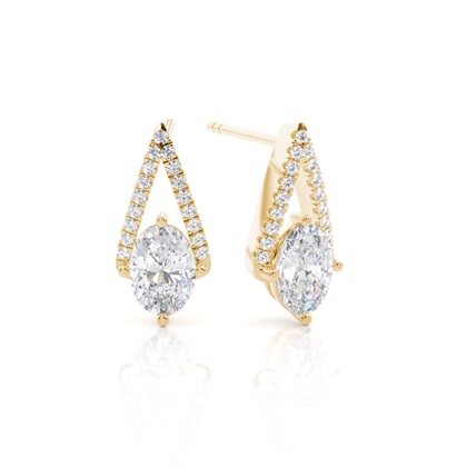 Prong Setting Moissanite Stud Earrings