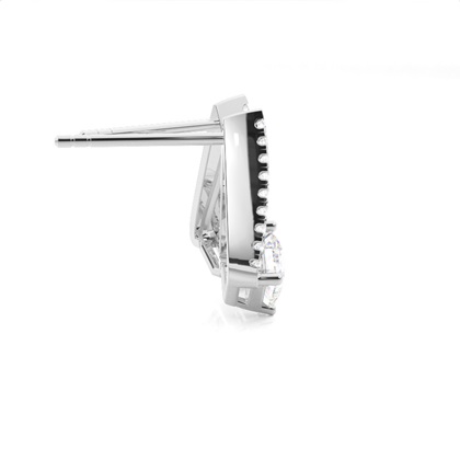 Prong-Einstellung Diamant-Ohrstecker