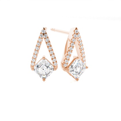 Prong Setting Diamond Stud Earrings