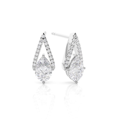 Prong Setting Moissanite Stud Earrings