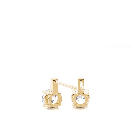 Yellow Gold Diamond Earrings