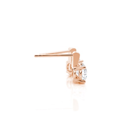 Rose Gold Moissanite Earrings