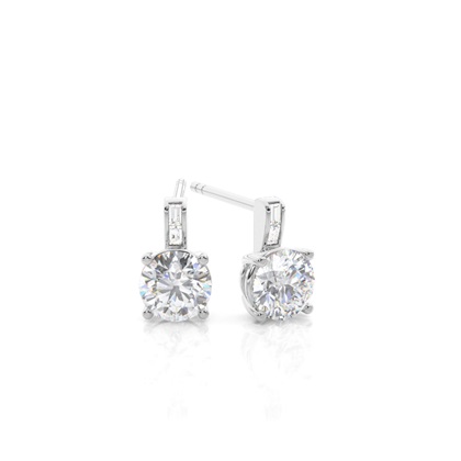 Prong Setting Moissanite Stud Earrings