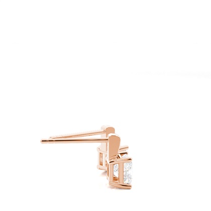 Prong-Einstellung Diamant-Ohrstecker