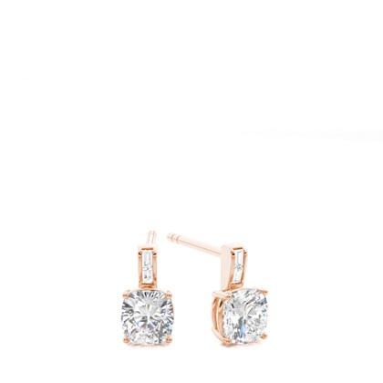 Cushion Cut Diamond Earrings