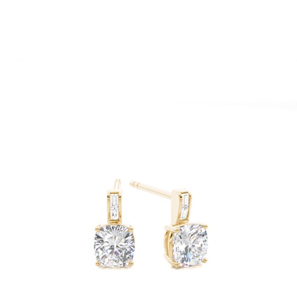 Cushion Cut Diamond Earrings