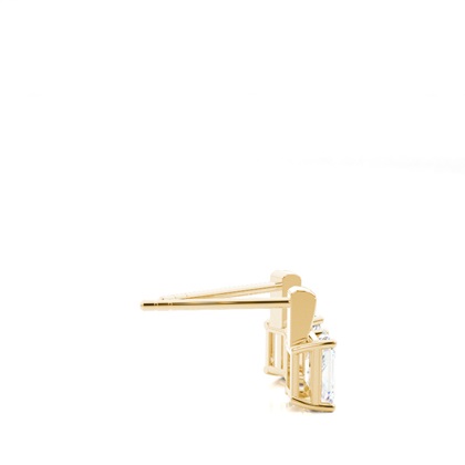 Prong-Einstellung Diamant-Ohrstecker