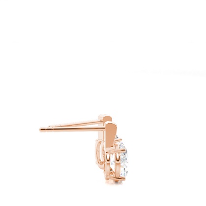 Prong-Einstellung Diamant-Ohrstecker