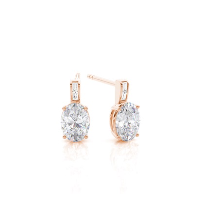 Prong Setting Moissanite Stud Earrings