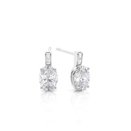 Prong Setting Moissanite Stud Earrings