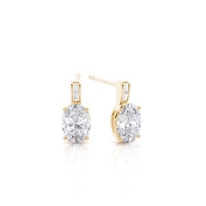 Prong Setting Moissanite Stud Earrings