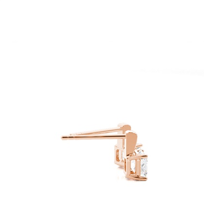 Prong-Einstellung Diamant-Ohrstecker