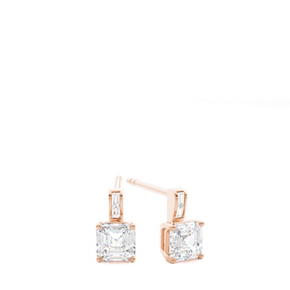 Rose Gold Diamond Earrings