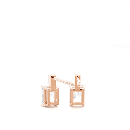 Prong-Einstellung Diamant-Ohrstecker