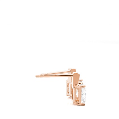 Prong-Einstellung Diamant-Ohrstecker